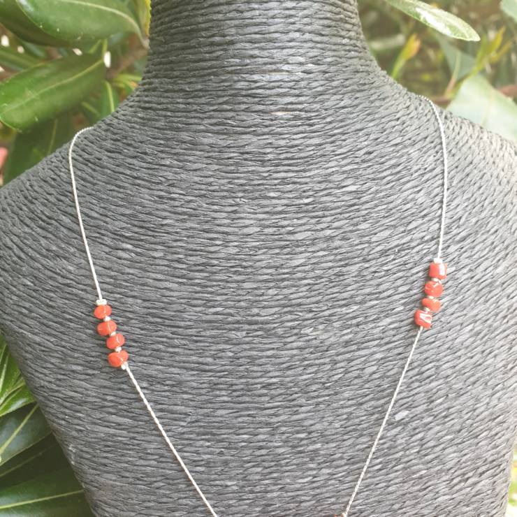 Collier corail rouge