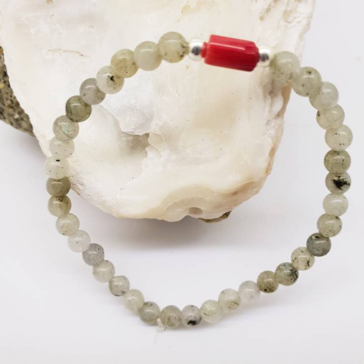 Création de bracelet perles naturelles Labradorite