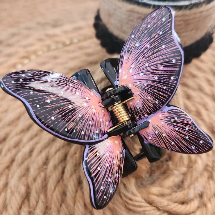 Pince à cheveux peinte à la main, un bel accessoire pour votre coiffure. Bon maintien pour cheveux fins, épais, court et long