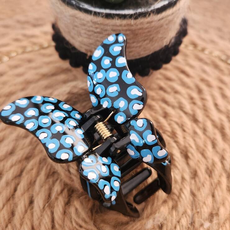 Pince à cheveux peinte à la main, un bel accessoire pour votre coiffure. Bon maintien pour cheveux fins, épais, court et long