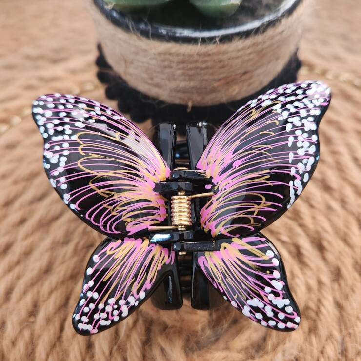 Pince à cheveux peinte à la main, un bel accessoire pour votre coiffure. Bon maintien pour cheveux fins, épais, court et long